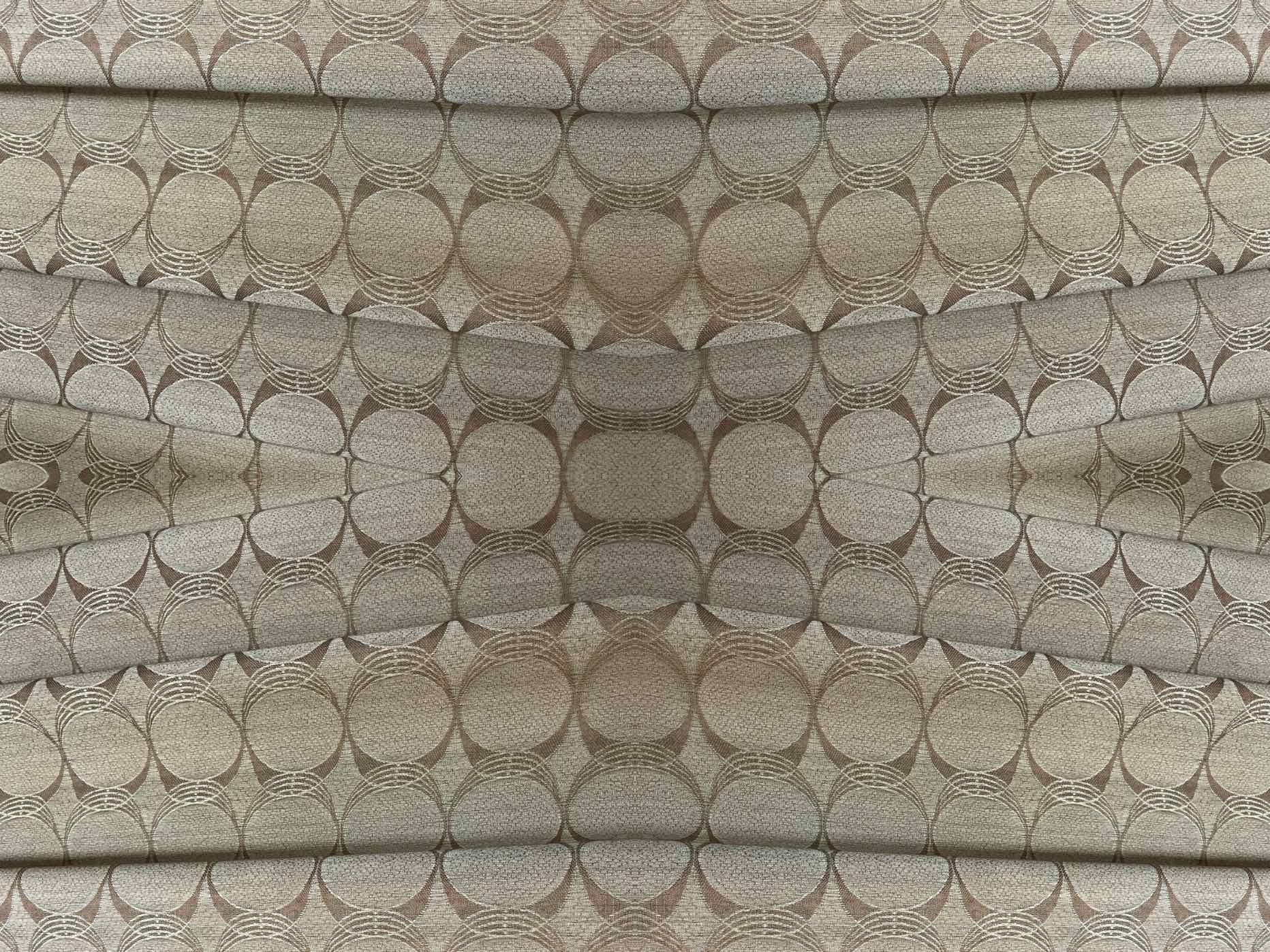 Atsushigraphの記事 Recovery Stories 4 の画像です。個展会場であるござ九の蔵にあるカーテンを写真に収め、コラージュした写真を横にした図です。