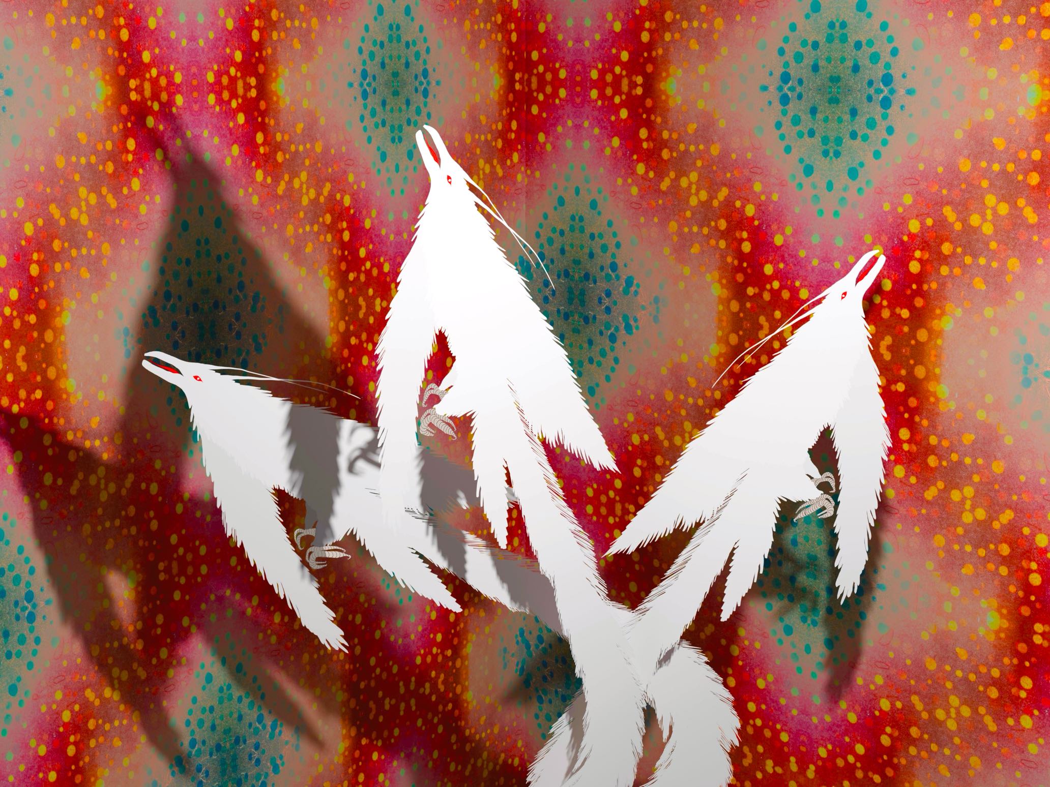 Atsushigraphのグラフィックアート「aim」。