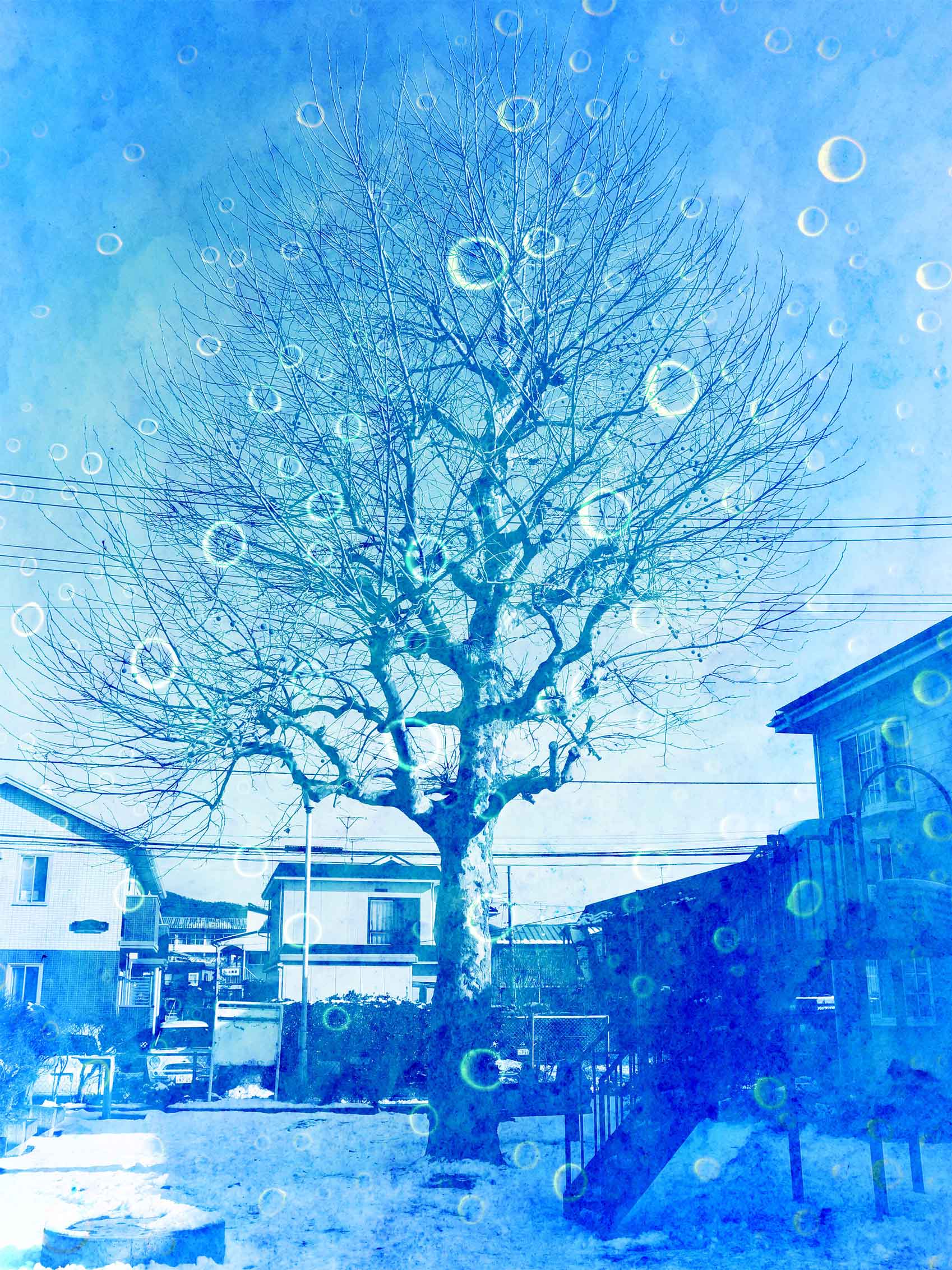 Atsushigraphのアートワーク 青の昇華の画像です。