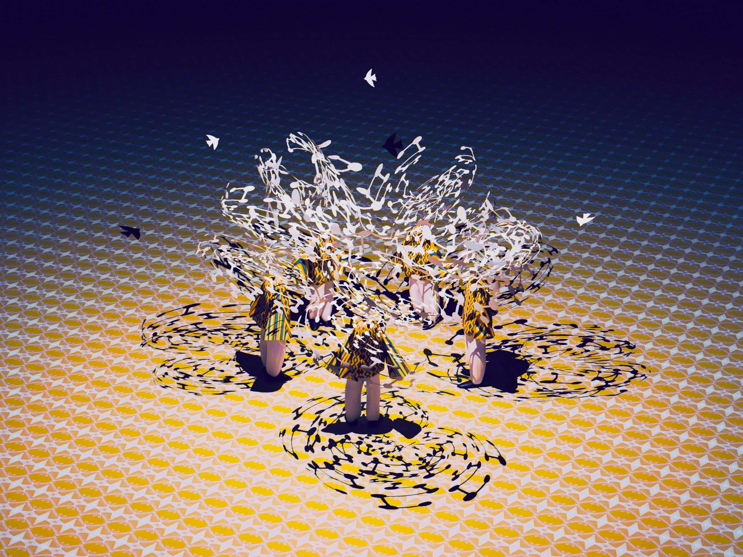 Atsushigraphのアートワーク Brain Nestの画像です。2023年作。