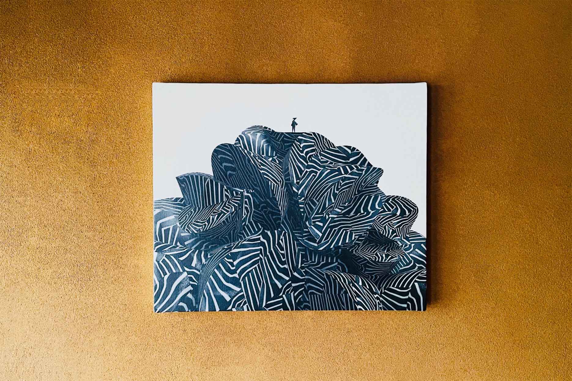 キャンバスプリントによるAtsushigraphの現代アート「kune」「Reverberations」「Scribble」をOnline Storeにて販売開始