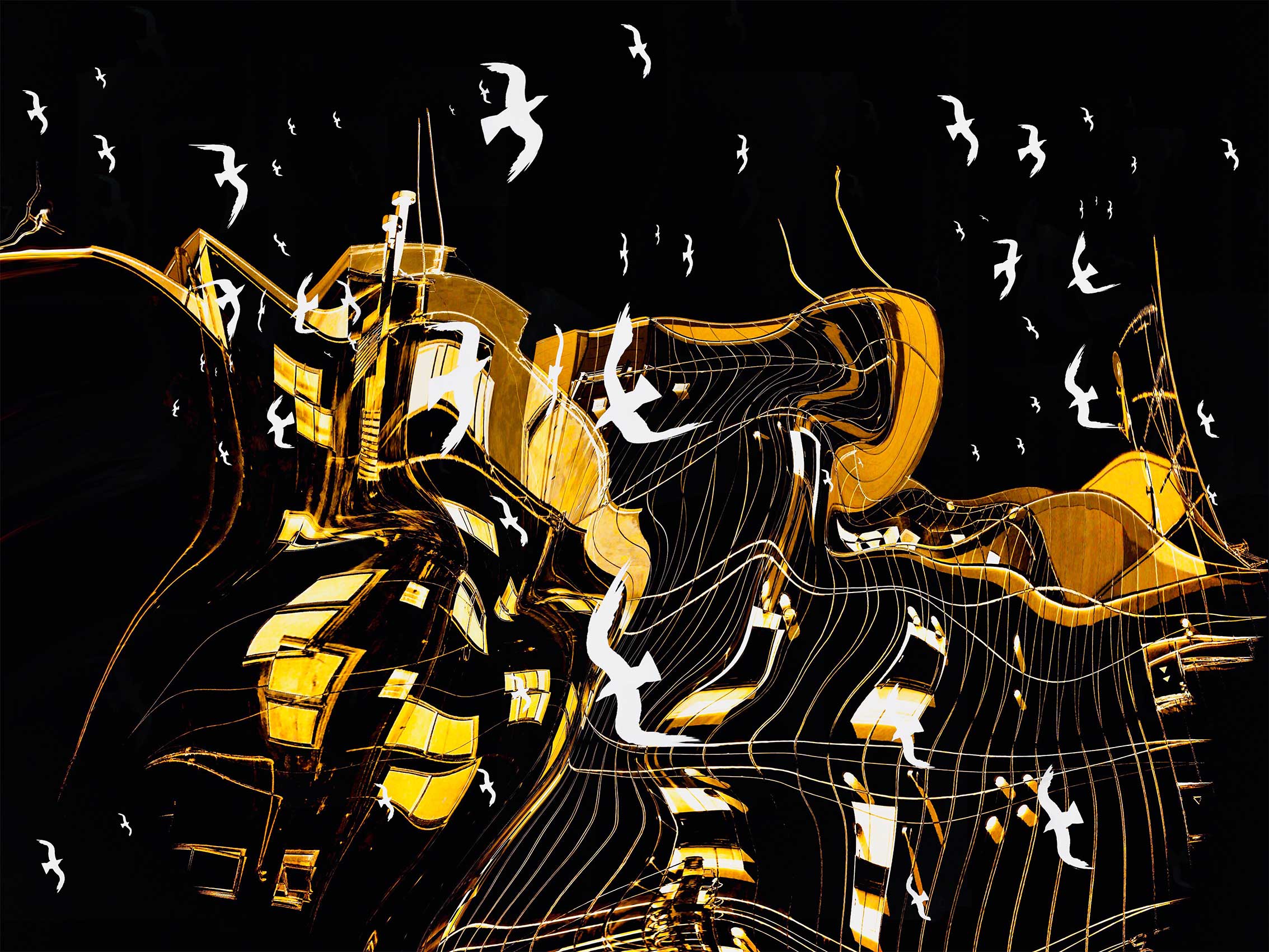 Atsushigraphのアートワーク distortion flightの画像です。