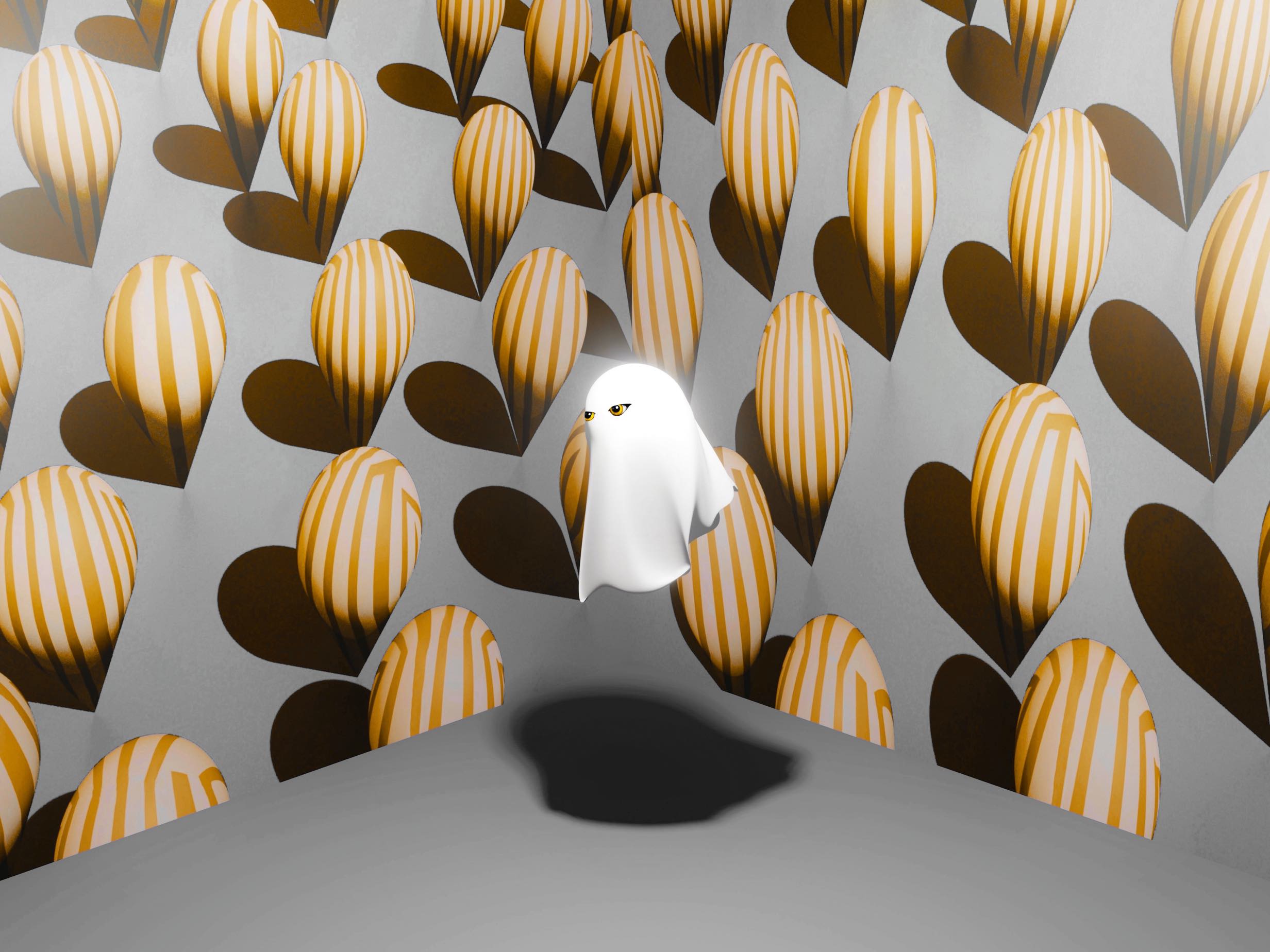 Atsushigraphのアートワーク Ghost with Budsの画像です。2023年作。