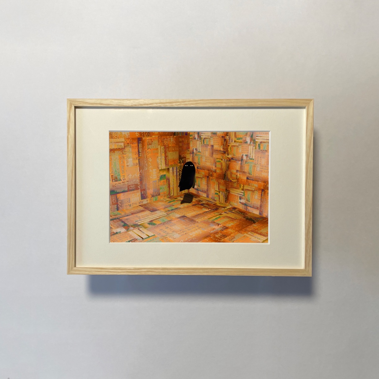 額装版ジークレープリント Overwrite のイメージ写真。 Atsushigraph