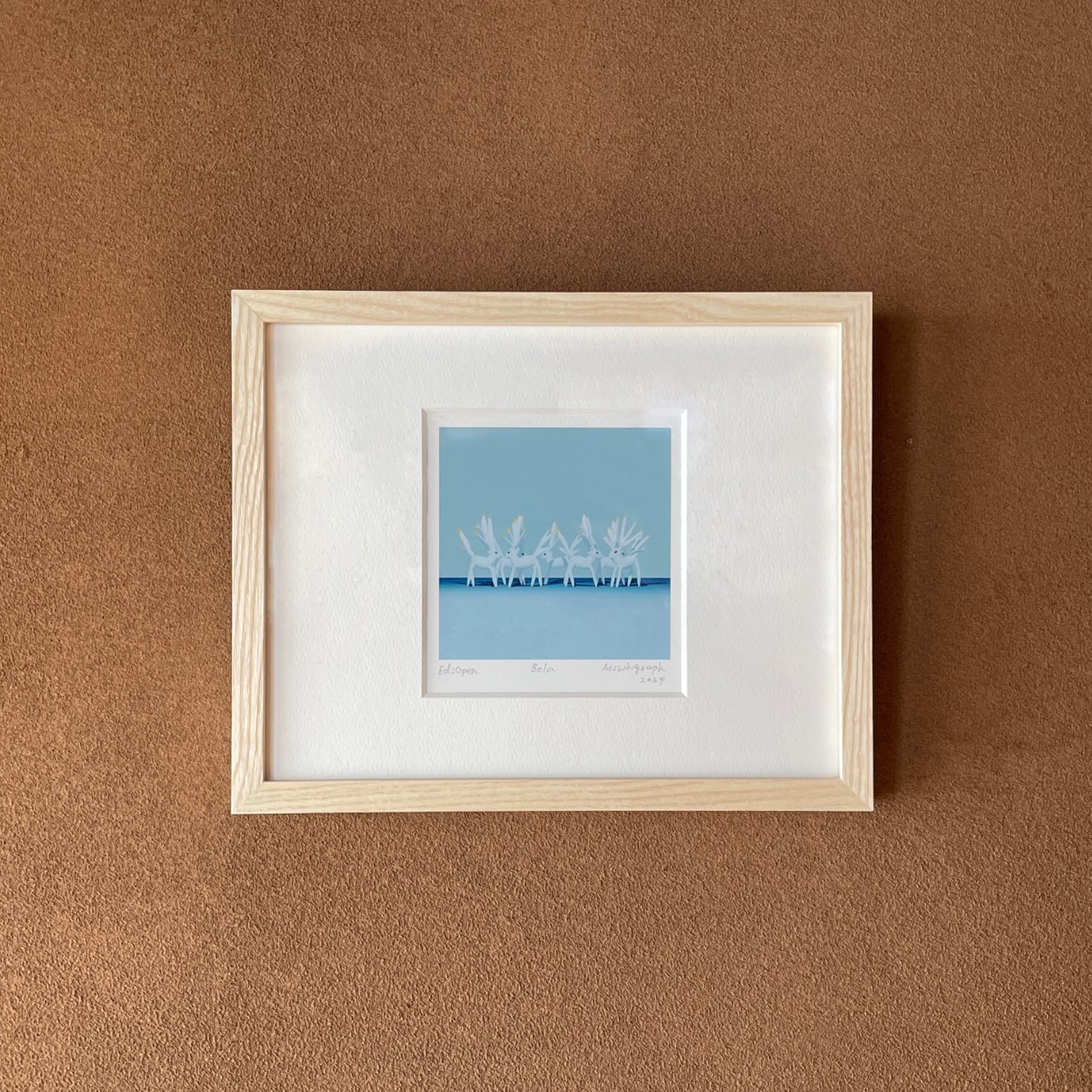 Atsushigraphの額装版ミニジークレー版画 Belaの画像です。