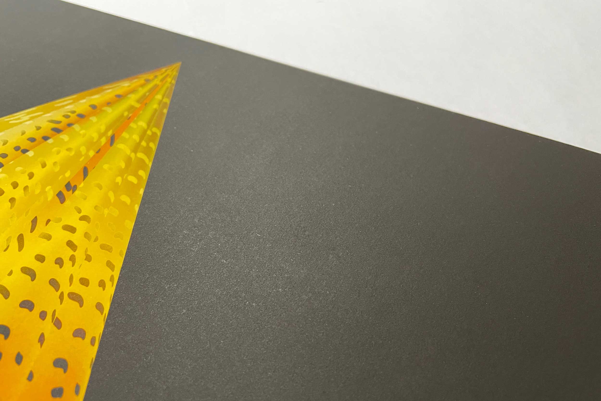 Atsushigraphの木製パネルジークレー版画 Lampの用紙表面4枚目の画像です。