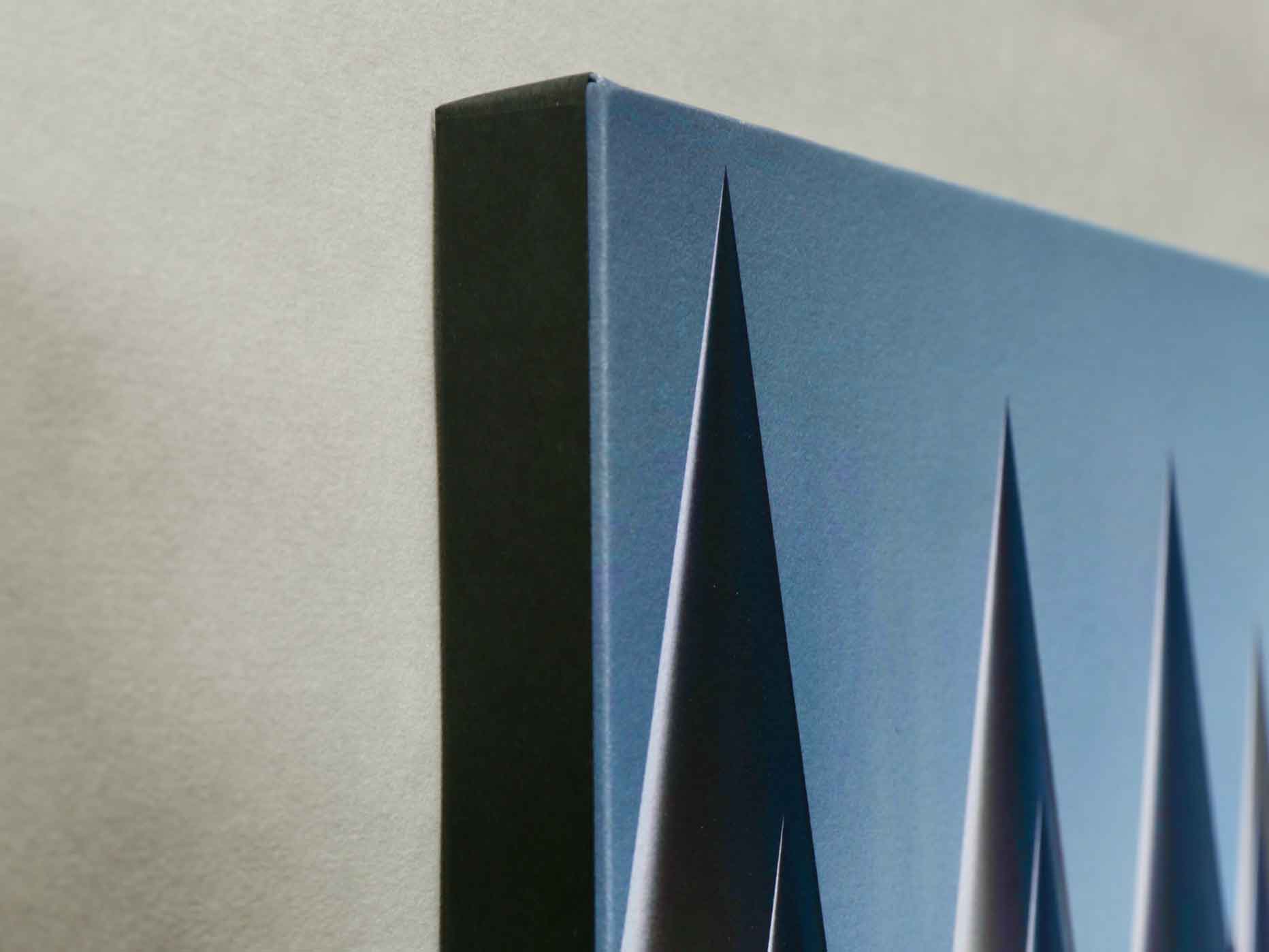 Atsushigraphの木製パネルジークレー版画 Trustの側面の画像です。