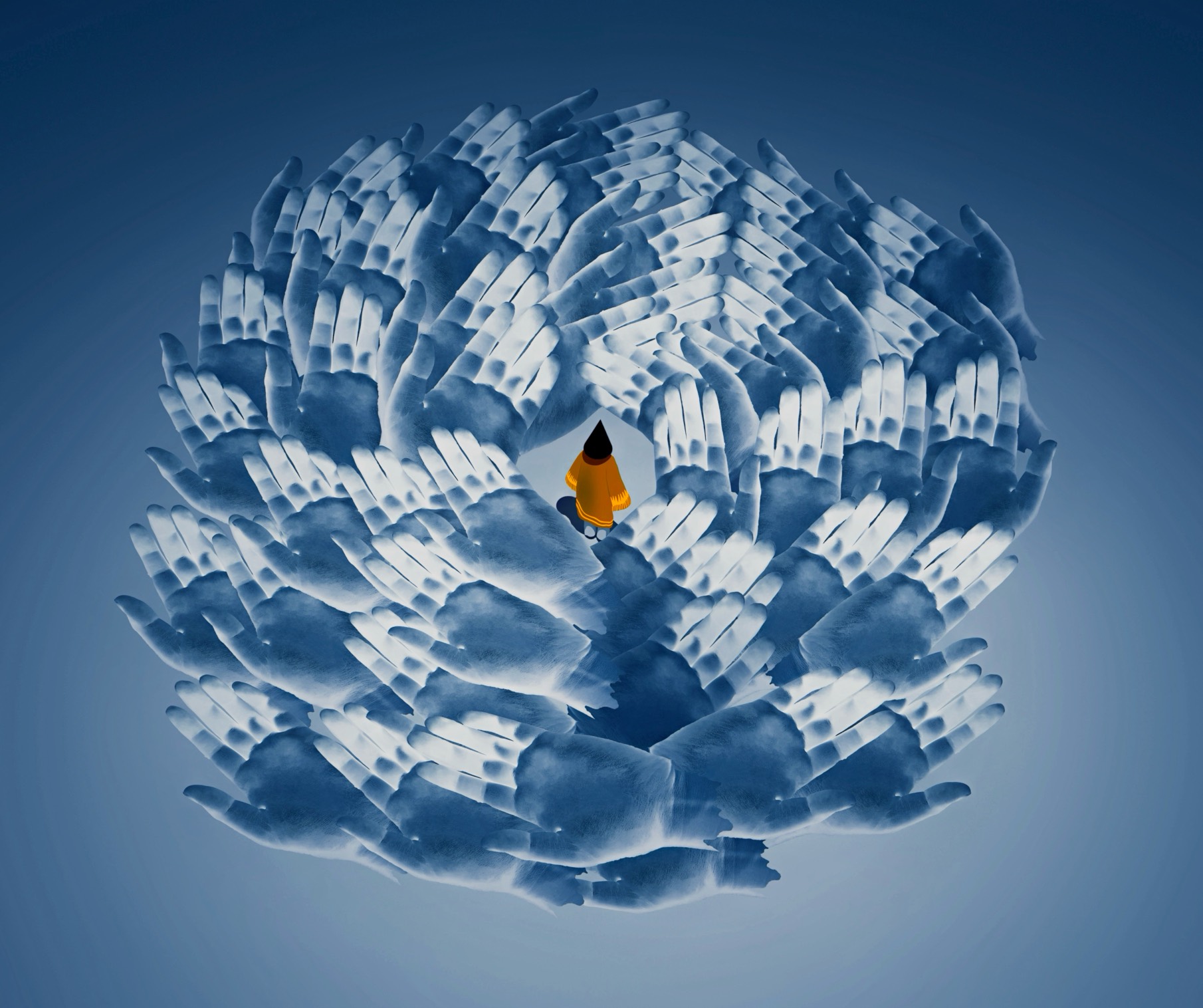 Atsushigraphのアートワーク Hands On の作品画像です。2025年作。