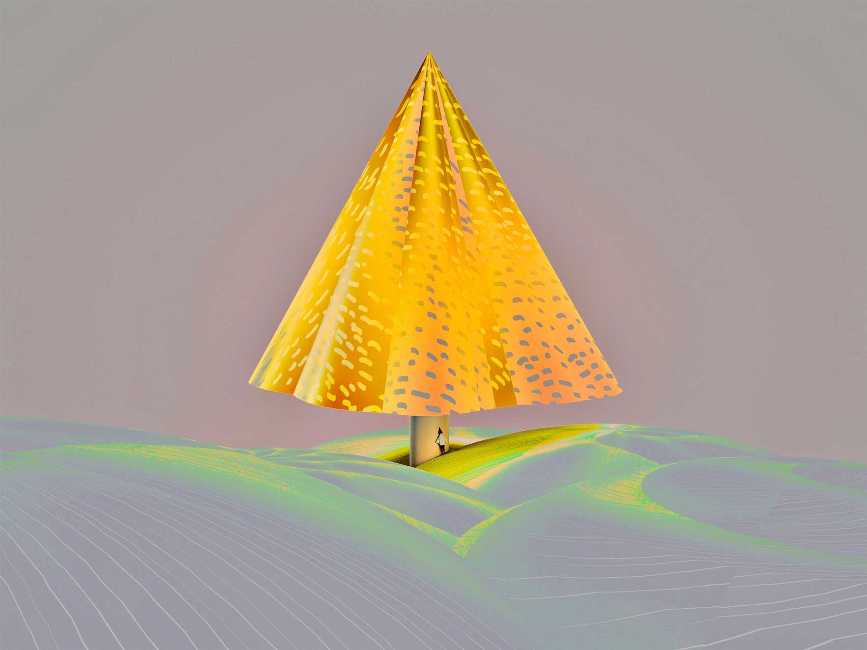 Atsushigraphのアートワーク Lamp evening の画像です。