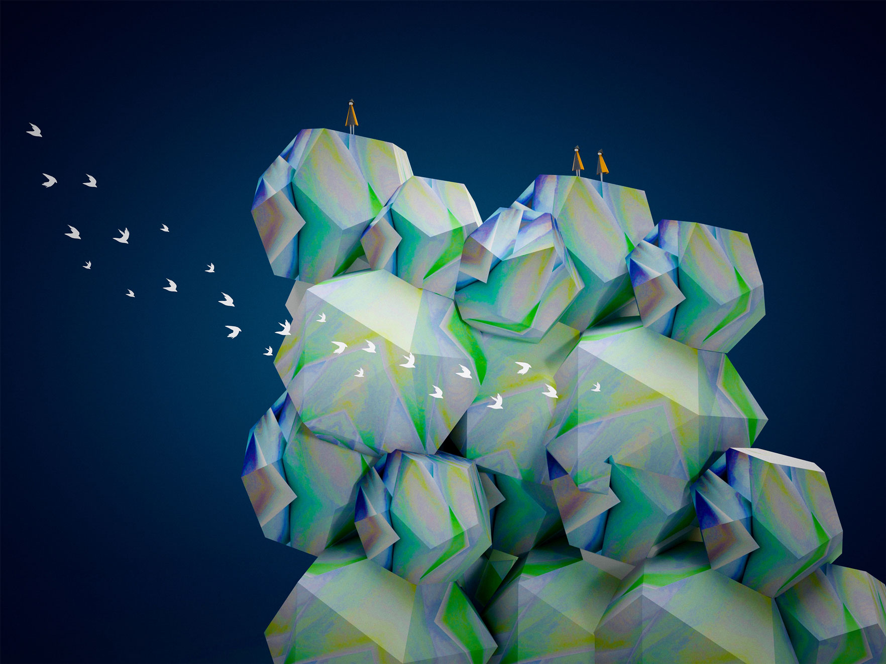 Atsushigraphのアートワーク Light Rocksの画像です。