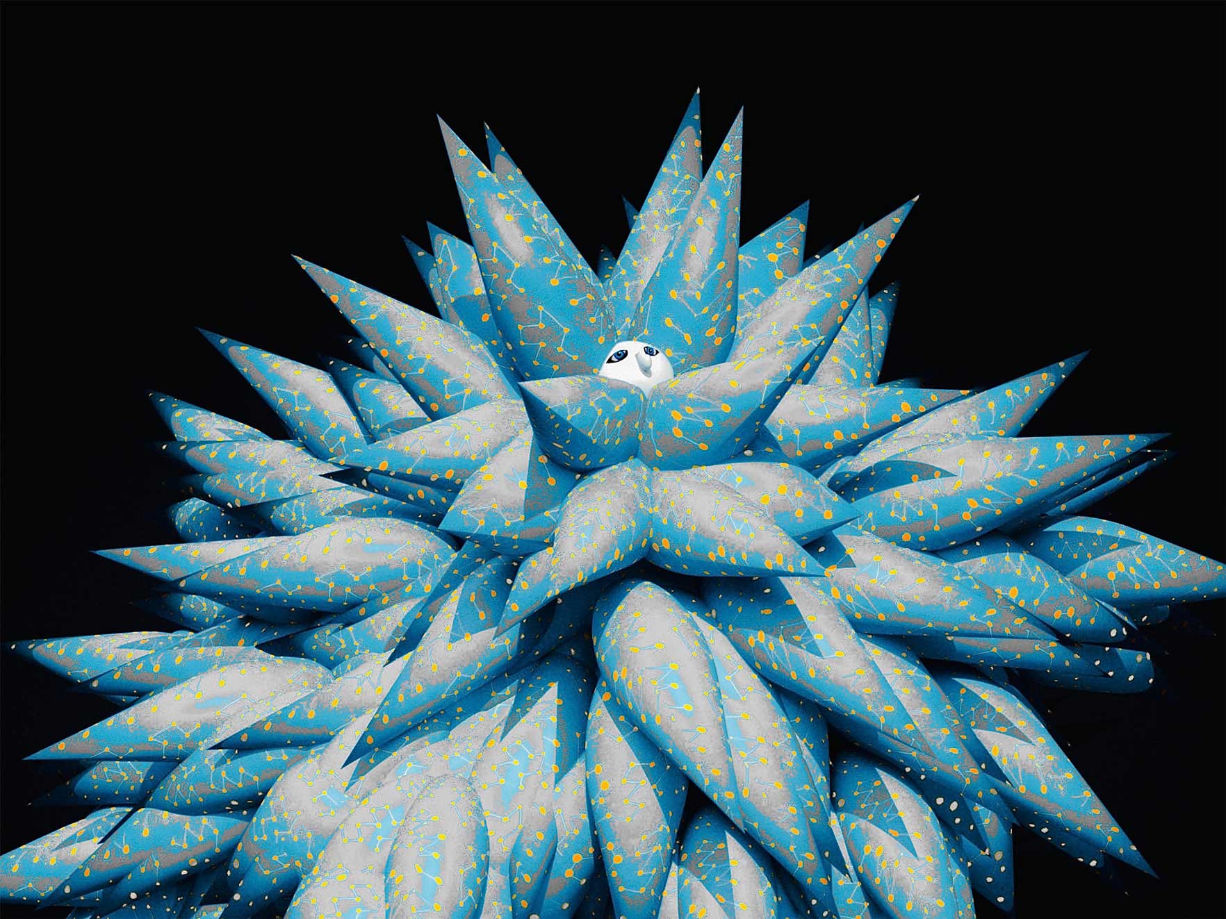 Atsushigraphのアートワーク Light Thornsの画像です。2021年作。