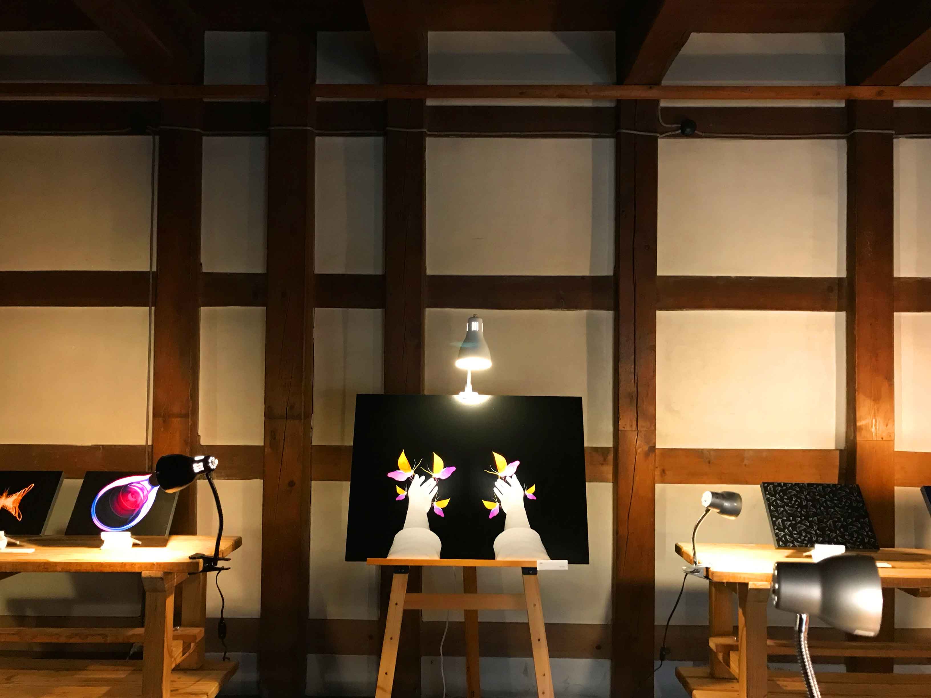 Atsushigraphの個展 リンネ の展覧会風景画像2枚目です。