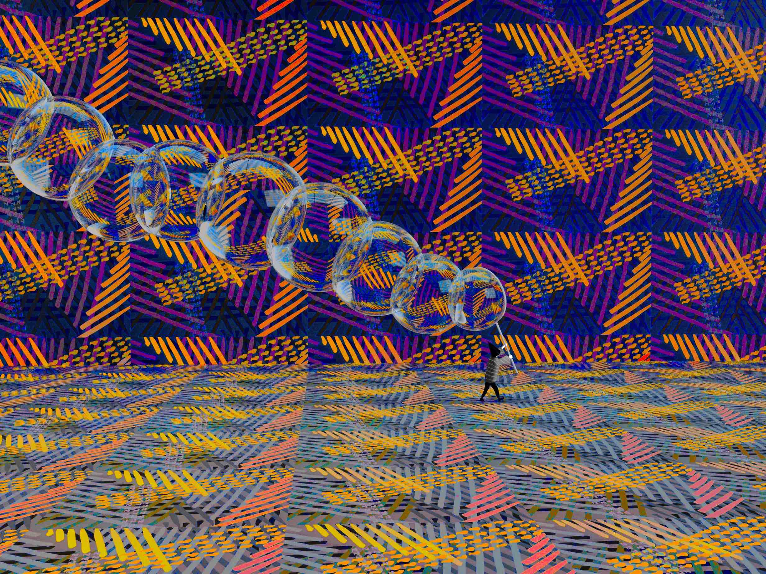 Atsushigraphのアートワーク Lonely Marchの画像です。2023年作。