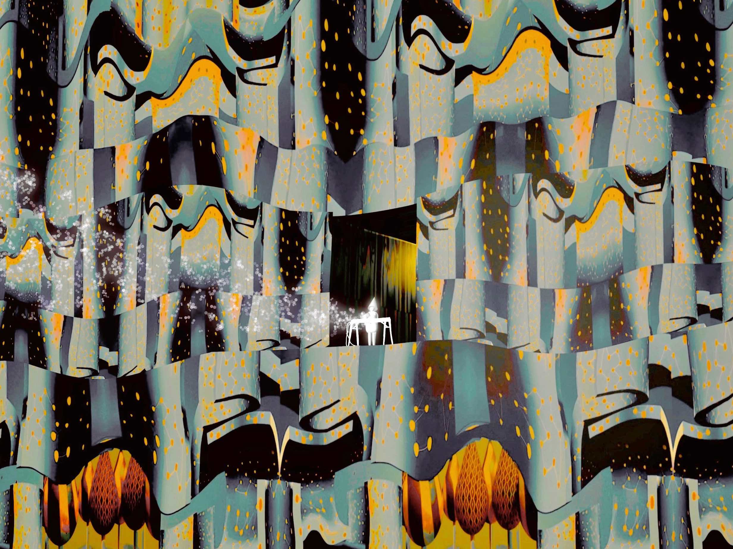 Atsushigraphのアートワーク Magical Stageを拡大した画像です。