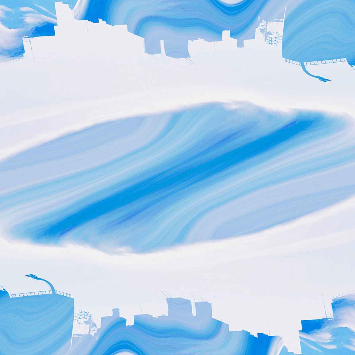 Atsushigraphのフォトコラージュ作品群「ドットマイグレーション」シリーズのメインビジュアル画像です。