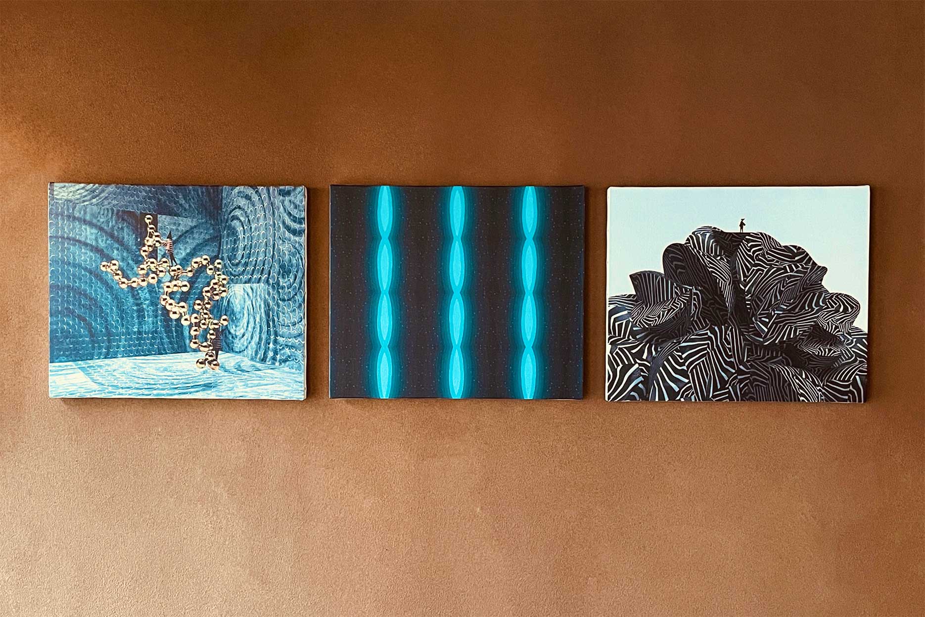 キャンバスプリントによるAtsushigraphの現代アート「kune」「Reverberations」「Scribble」をOnline Storeにて販売開始。