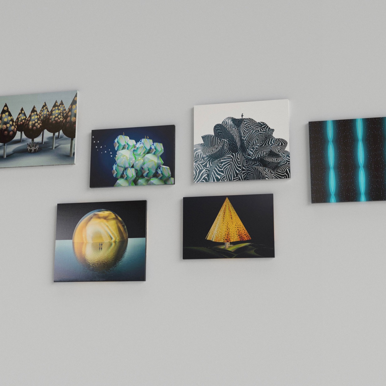 静かな絵。Quiet Painting Atsushigraph