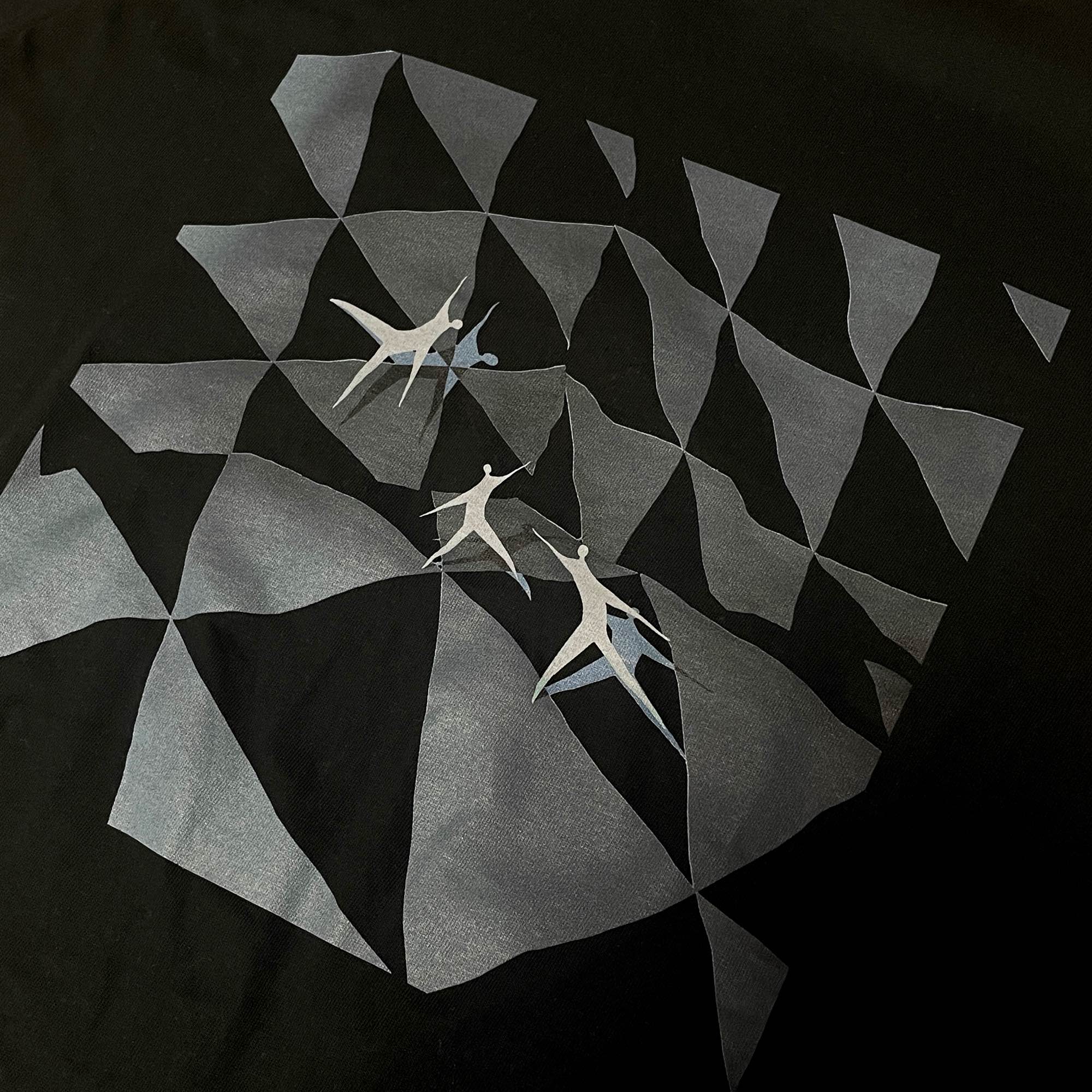 Atsushigraphのアートワーク Run Freely のアートワークTシャツの絵柄画像です。2025年作。