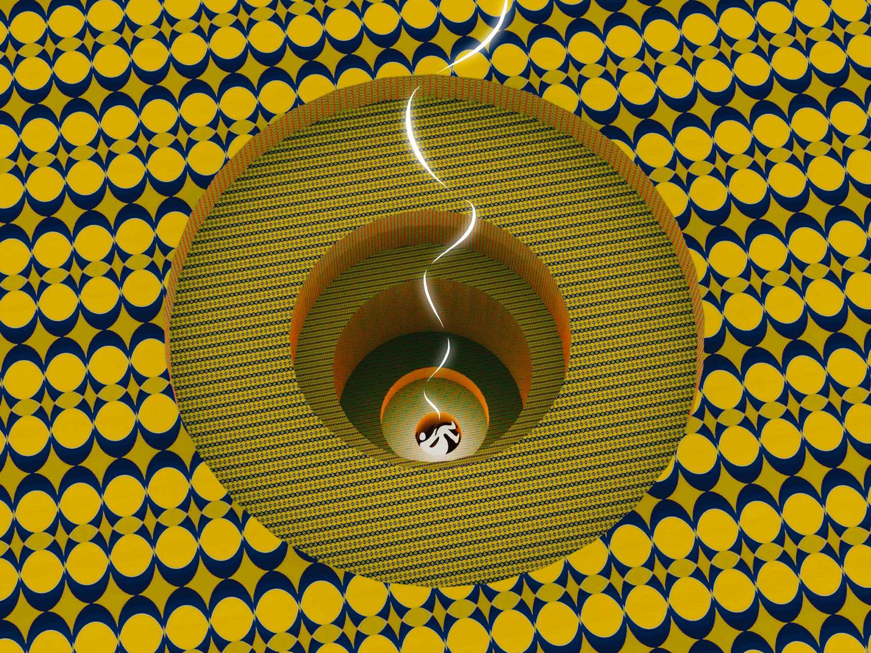 Atsushigraphのグラフィックアート「Shelter」色違い。