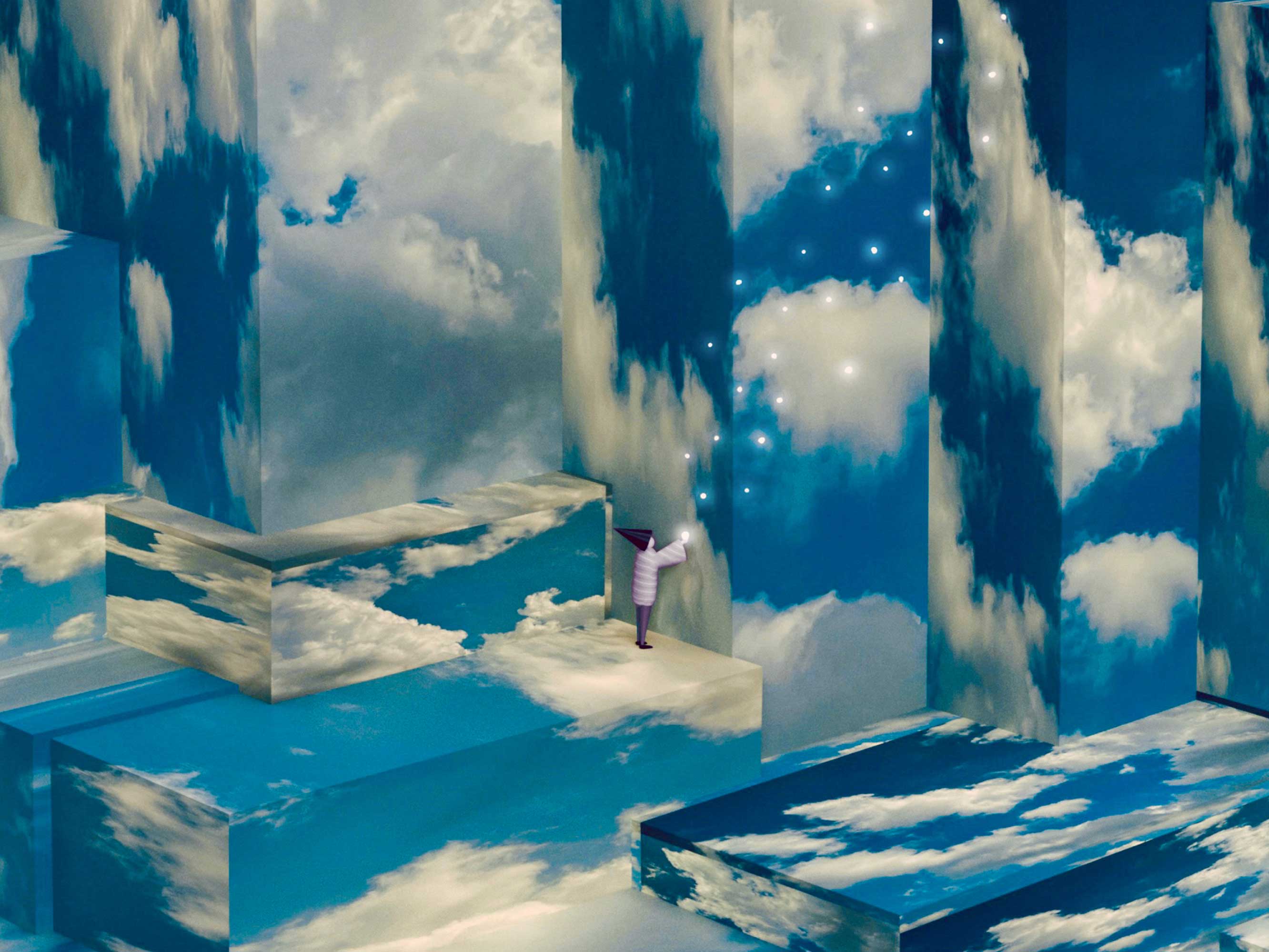 Atsushigraph Graphic Arts Sky Patchwork