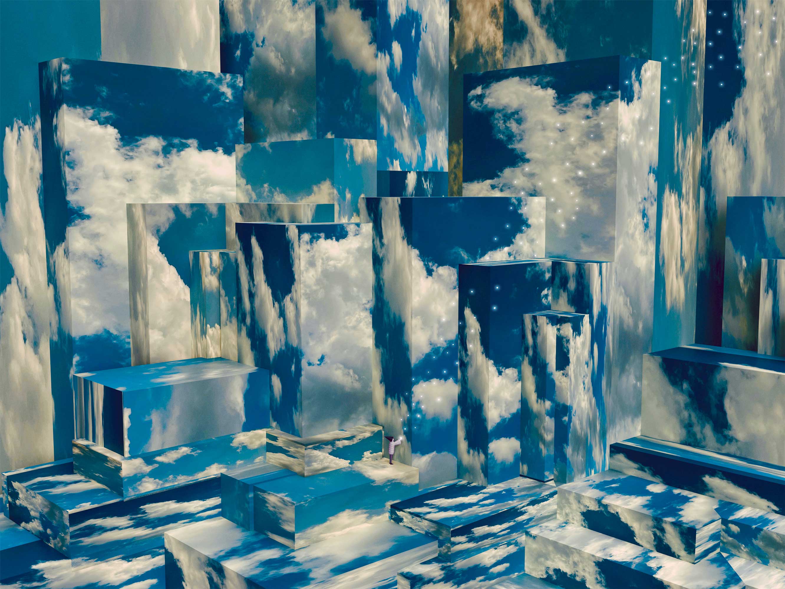 Atsushigraph Graphic Arts Sky Patchwork