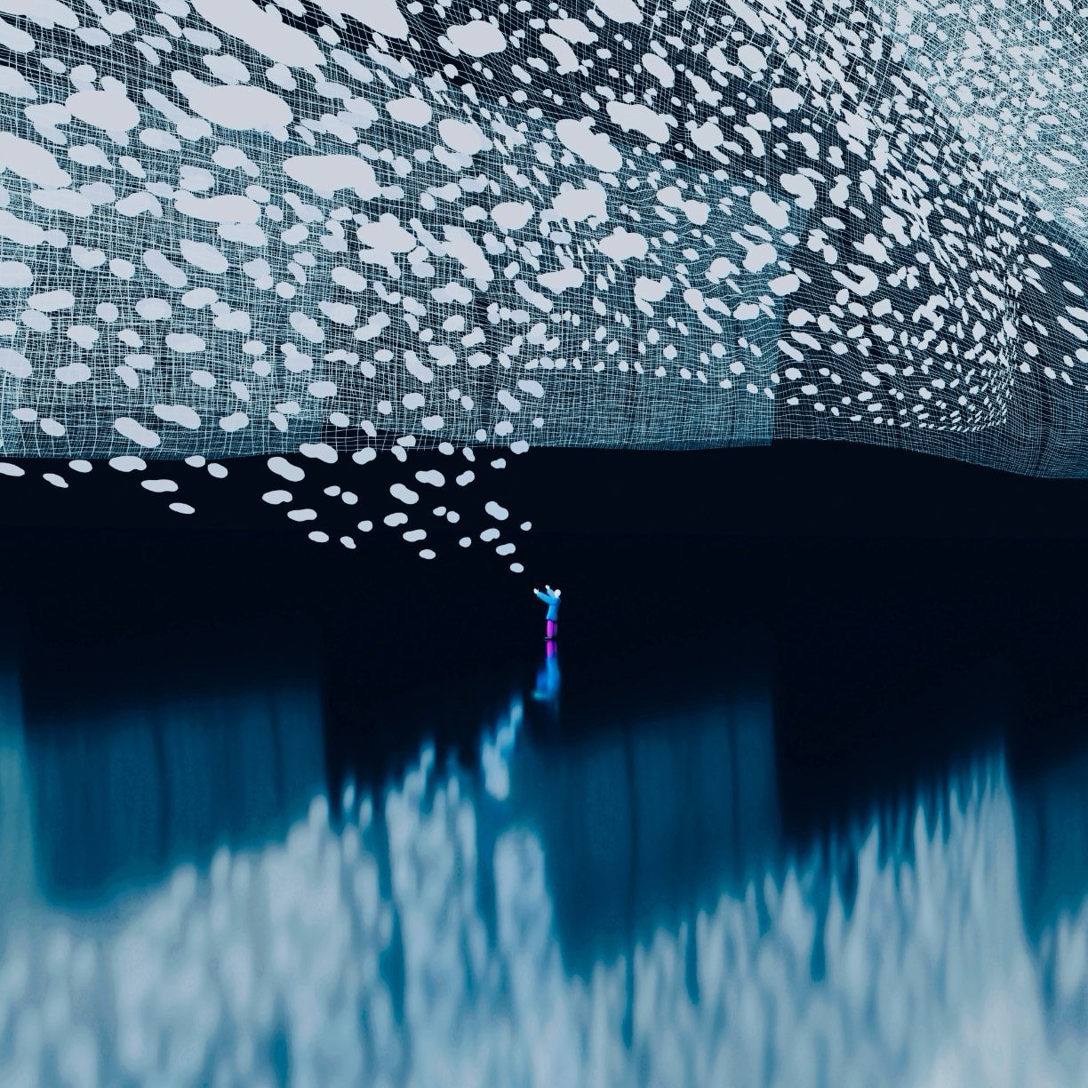 Atsushigraphのアートワーク Snow Curtainのサムネイル画像です。