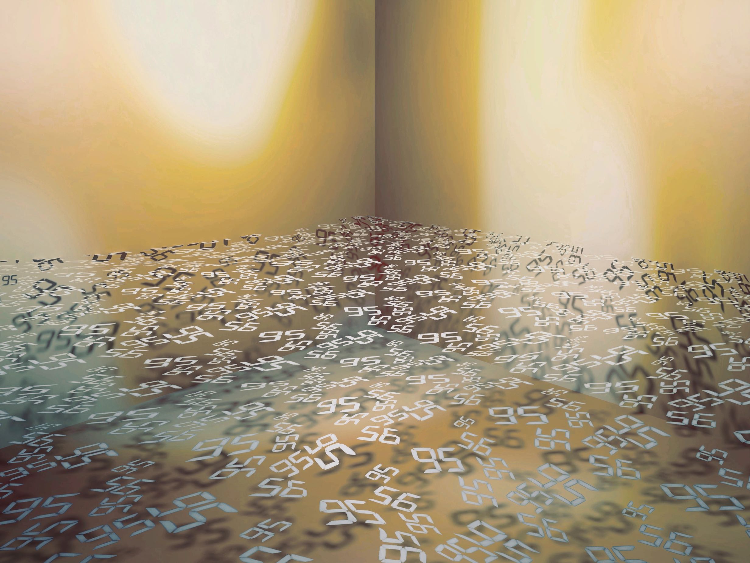 Atsushigraphのグラフィックアート「space 9556」。