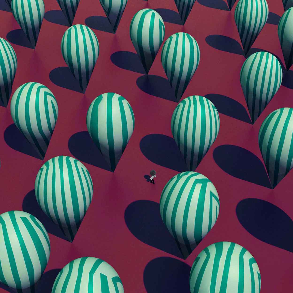 Graphic Arts Striped Forest Atsushigraph