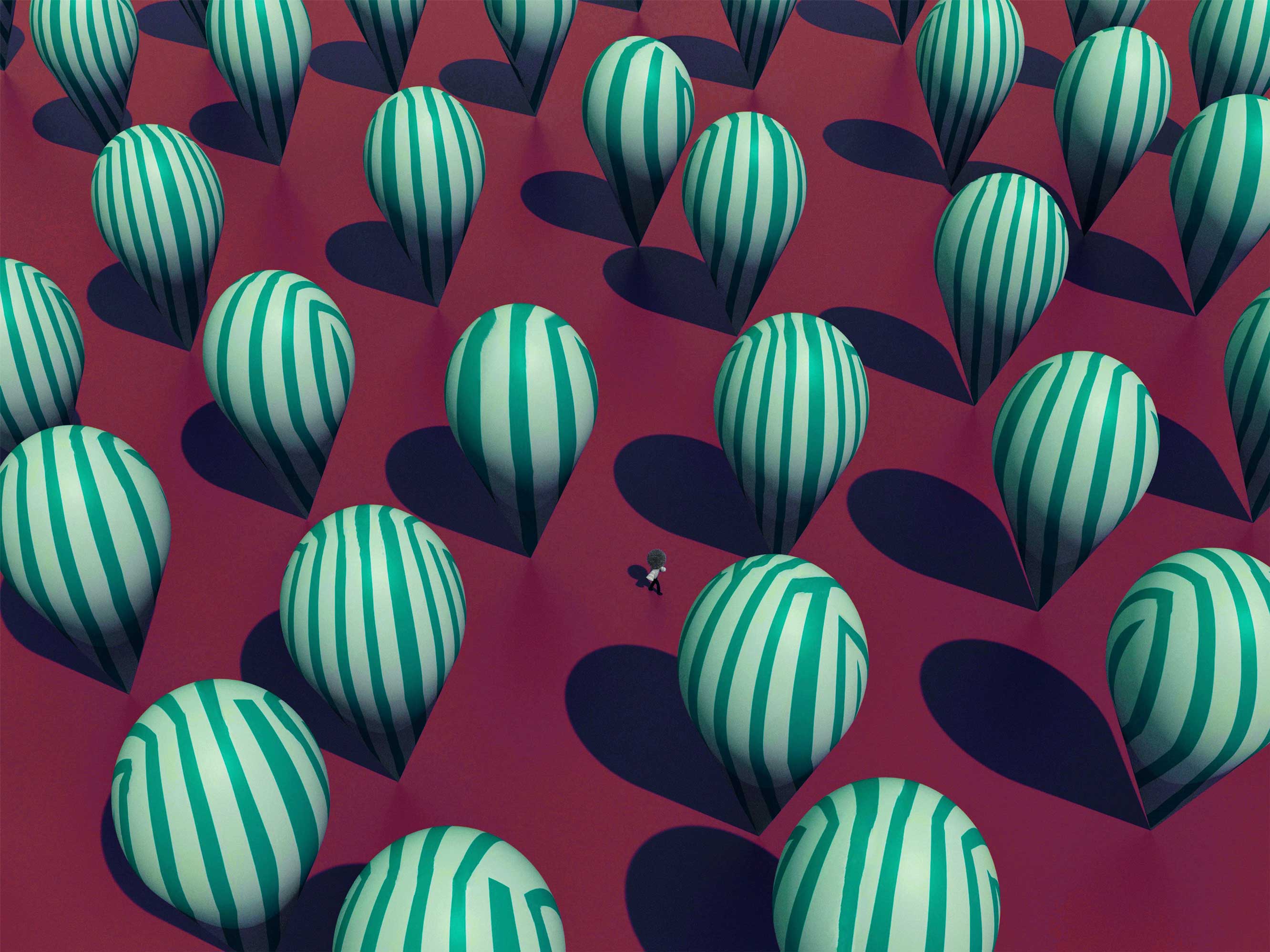 Atsushigraph Graphic Arts Striped Forest