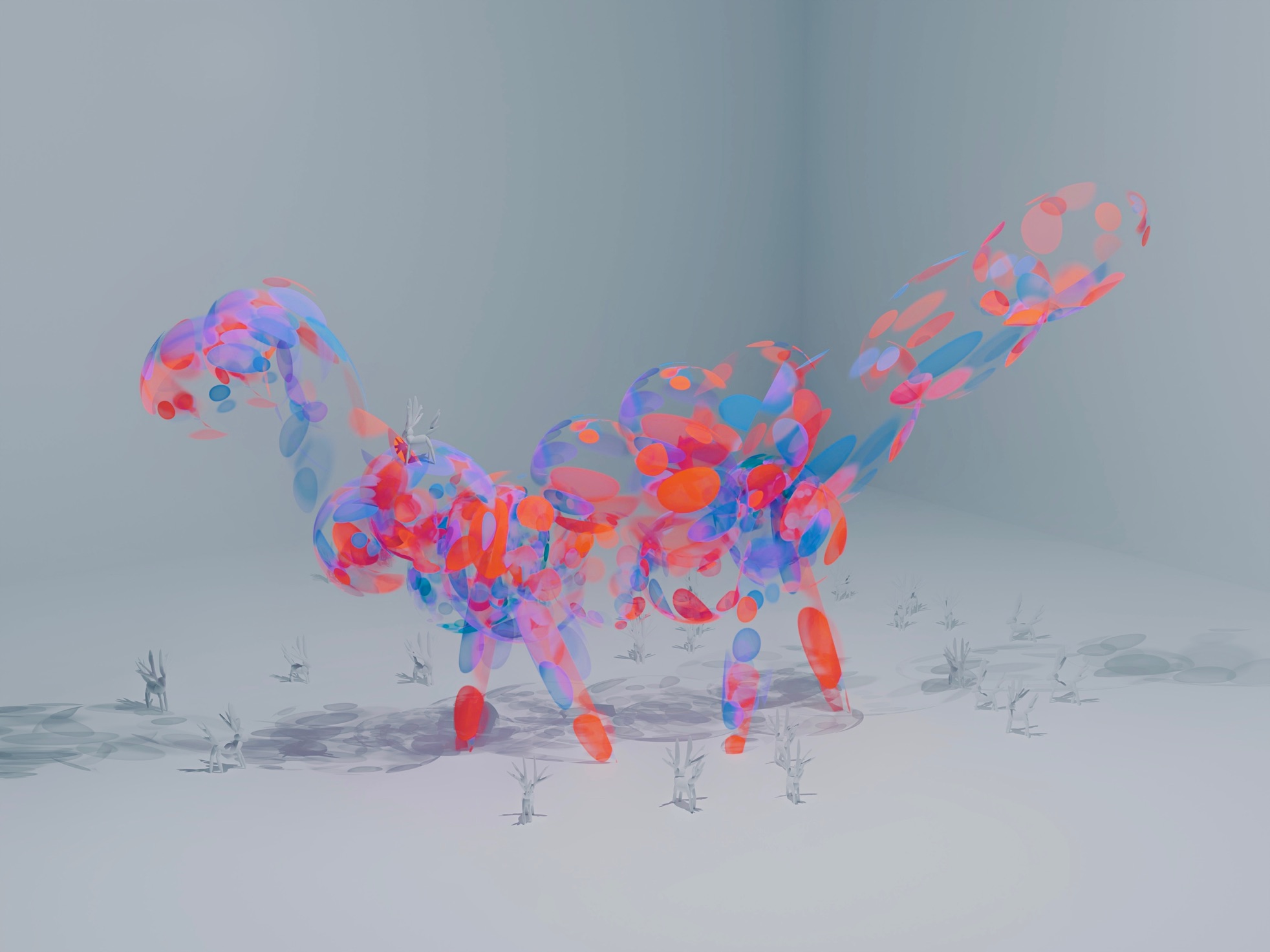 Atsushigraphのグラフィックアート「Vital Signs」。