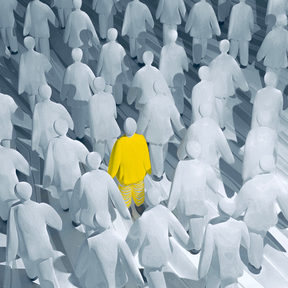 Atsushigraphのアートワーク Yellow Clothesのサムネイル画像です。